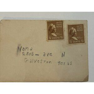 Martha Washington 1 1/2 cent  stamps issued 1939-Vintage Not Canceled